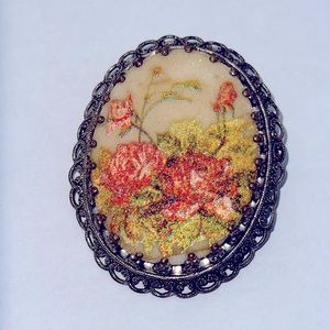 Vintage Floral Brooch